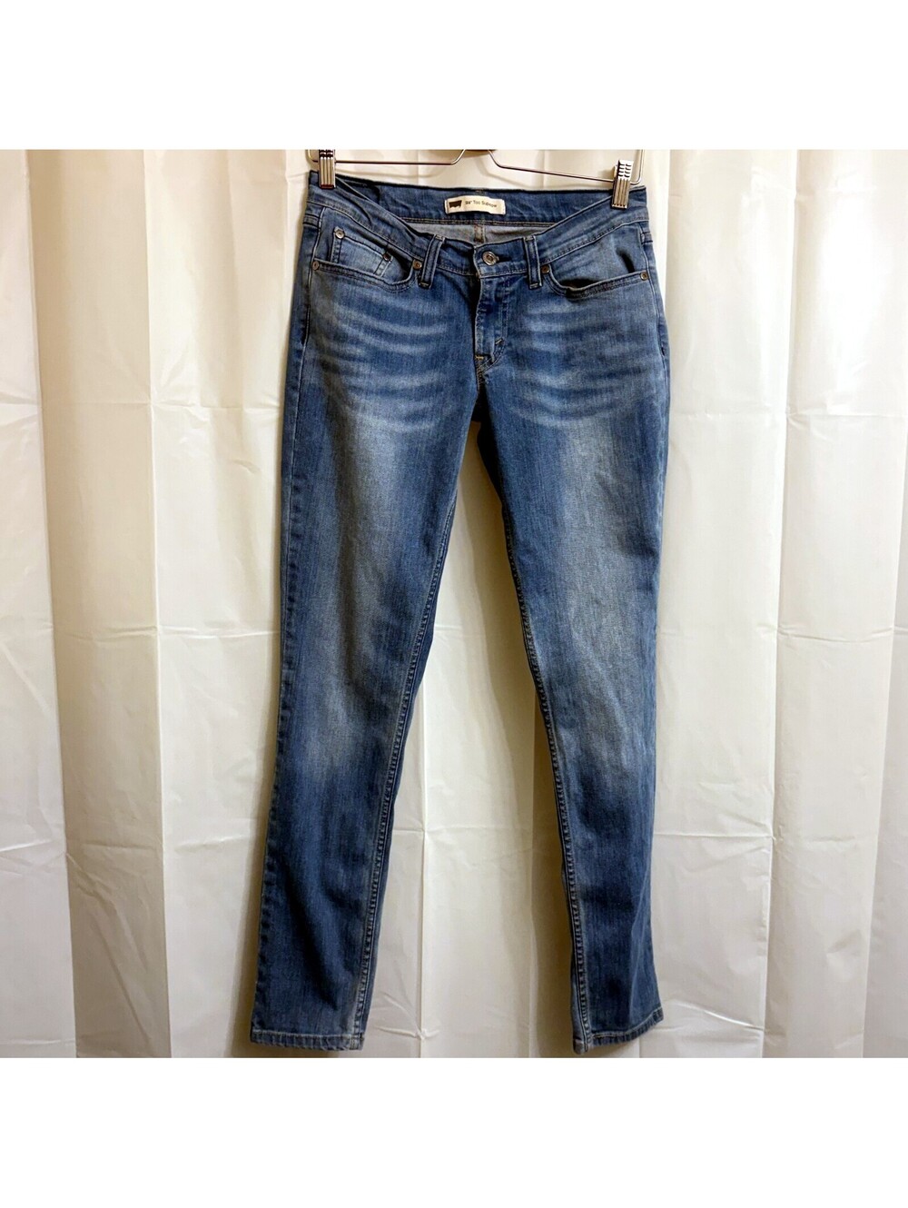 Levi's Women's 524 Too Superlow Jeans Size 7 Blue 31" Inseam